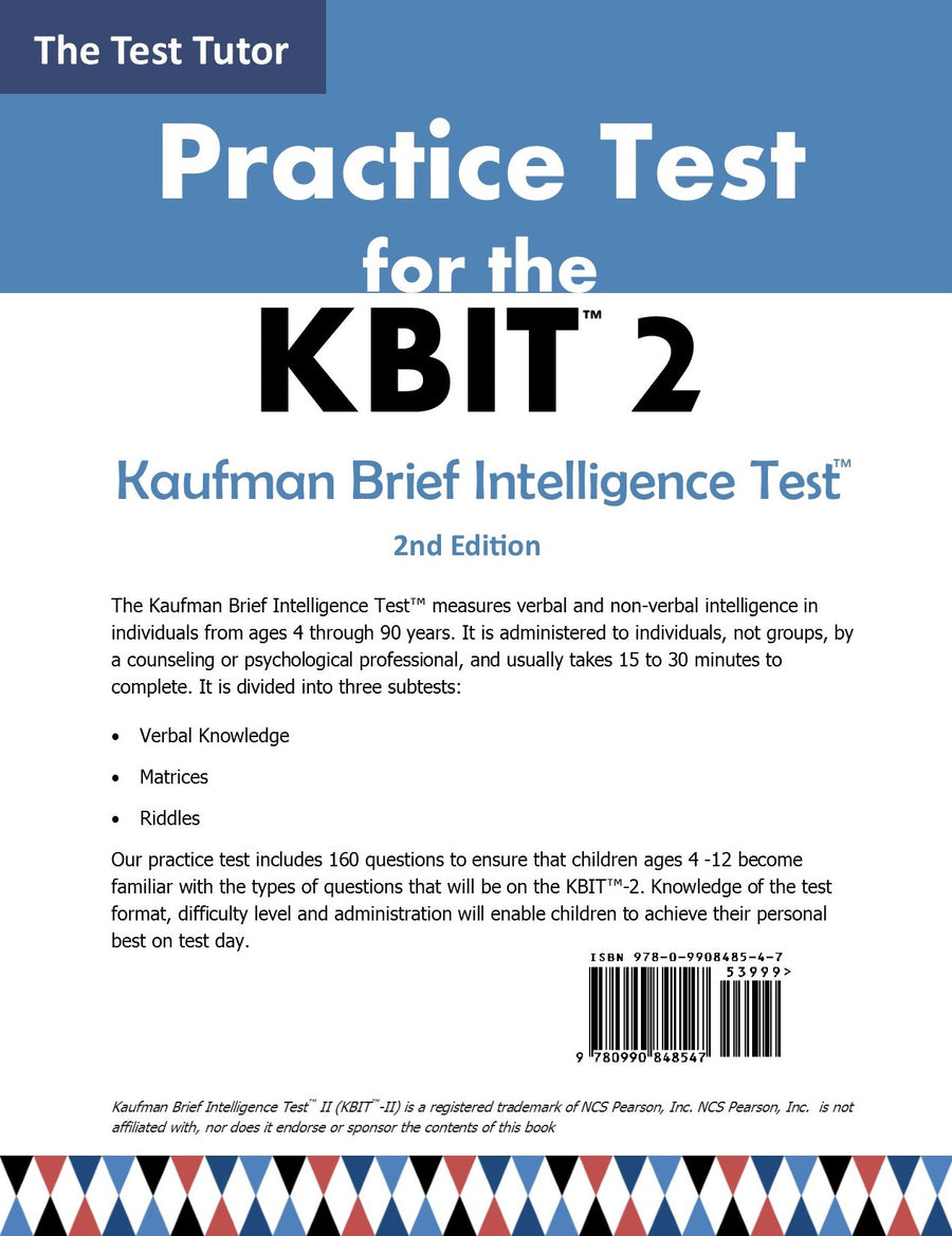 Practice Test for the KBIT Front Cover