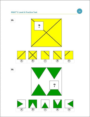 Practice Test for the NNAT 2 - Kindergarten (ebook)