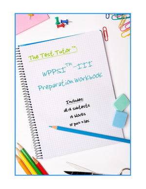 Preparation Kit for the WPPSI™-III